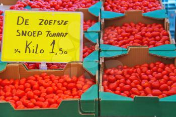Sale of tomato on the Dutch market