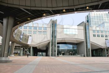 BRUSSELS, BELGIUM - APRIL 8, 2012: Building of the European Parliament in Brussels