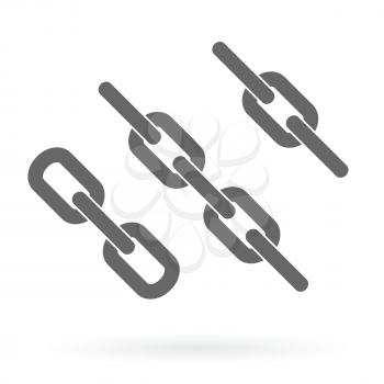 chains icon design isolated vector illustration