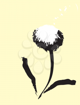 Royalty Free Clipart Image of  a Dandelion