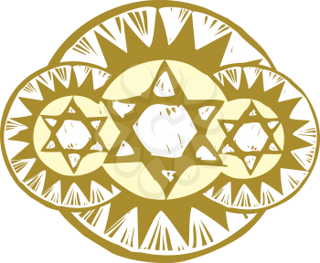 Royalty Free Clipart Image of The Star of David
