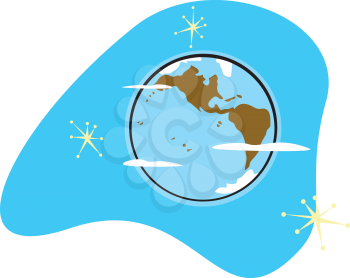 Royalty Free Clipart Image of Earth 