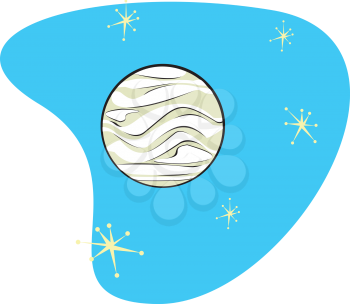 Royalty Free Clipart Image of Planet Venus
