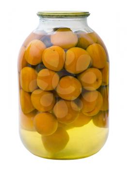 Royalty Free Photo of a Jar of Apricots