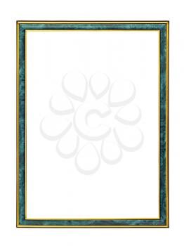 Royalty Free Photo of a Malachite Frame With a Gold Trim