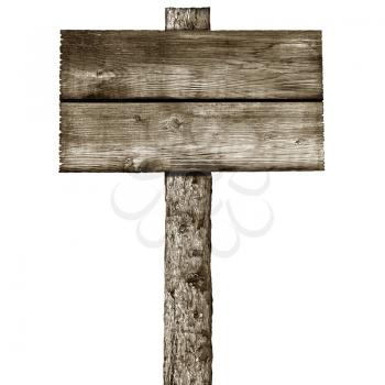 Royalty Free Photo of a Wooden Sign