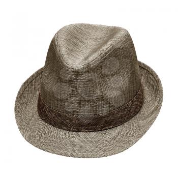 men's felt hat isolated on white background