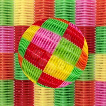 Colorful ball on an abstract background