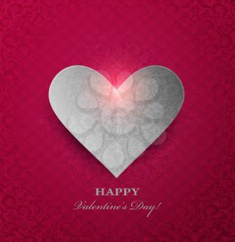 Design Valentine's day Background With Heart