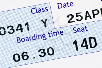 Royalty Free Photo of a Boarding Pass
