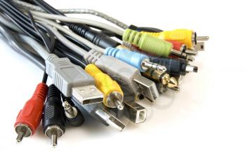 Royalty Free Photo of a Bunch of Cables