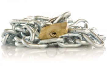 Royalty Free Photo of a Chain and Padlock