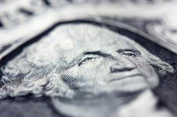 Royalty Free Photo of a Closeup of a Dollar Bill