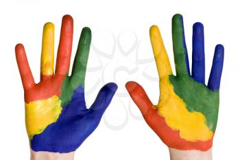 Royalty Free Photo of Painted Hands