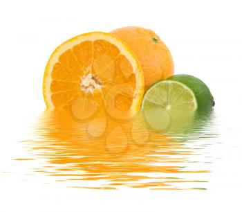 Royalty Free Photo of Oranges and Lemons