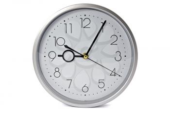 Royalty Free Photo of a Silver Clock