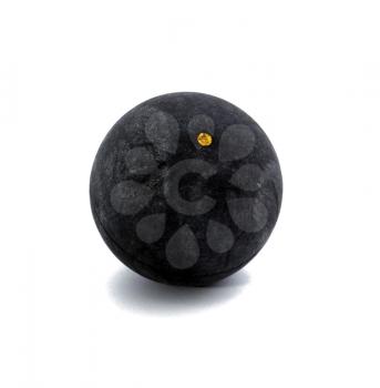 Squash ball with one dot on the white