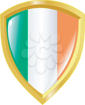 Coat of arms in national colours of Ireland