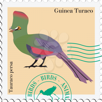 stamp with image of bird