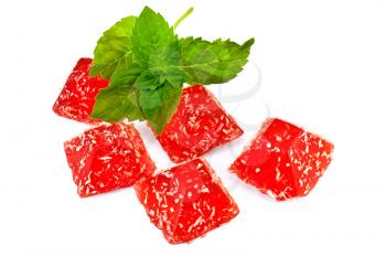 Royalty Free Photo of Jellies With Mint