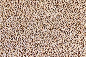 The texture of brown buckwheat groats