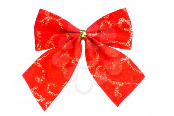 Royalty Free Photo of a Red and Gold Ribbon