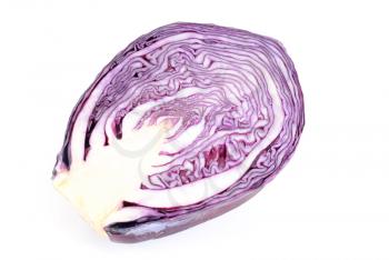 Royalty Free Photo of the Inside of a Red Cabbage