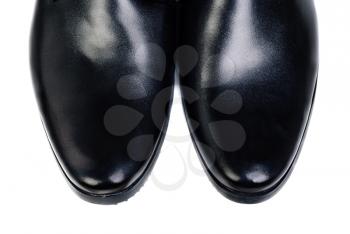 Royalty Free Photo of the Toes of a Man's Dress Shoes