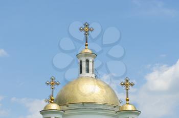 Dome of the church  very - nadezhdy - lyubvi. Poltava. Ukraine.
