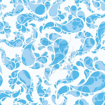 Royalty Free Clipart Image of a Seamless Water Background