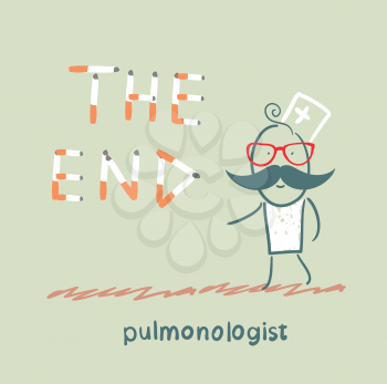 pulmonologist from cigarettes to put the words  the end