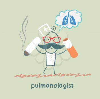 pulmonologist spoils cigarette