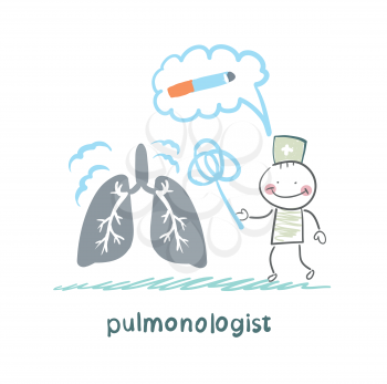 pulmonologist knocks dust from the human lung