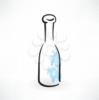 glass bottle grunge icon