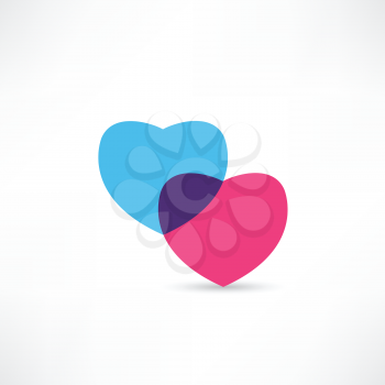 Two hearts icon
