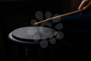An instructional Drum Practice Pad used for learning drums
