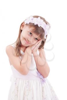 Portrait of cute smiling little girl