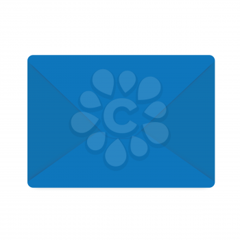 Royalty Free Clipart Image of a Blue Envelope
