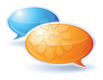 Royalty Free Clipart Image of Speech  Bubbles