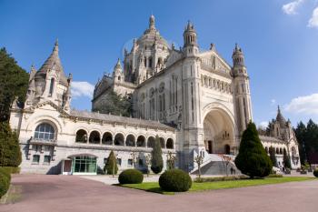 Basilica of Lisieux in Normandy, France