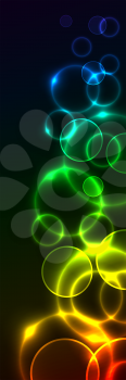 Royalty Free Clipart Image of an Abstract Bubble Background