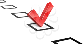 Royalty Free Clipart Image of a Voting Concept