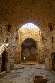 Interior of Paphos Castle located in the city harbour, Cyprus.