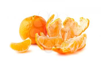 Royalty Free Photo of an Opened Ripe Tangerine