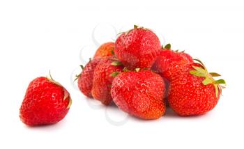 Royalty Free Photo of a Pile of Ripe Strawberries