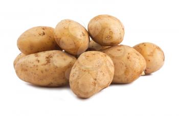 Royalty Free Photo of a Stack of Fresh Potatoes