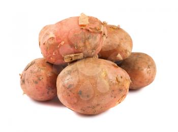Royalty Free Photo of a Heap of Raw Potatoes