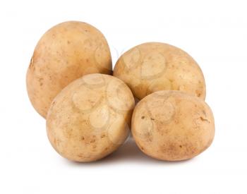 Royalty Free Photo of Four Ripe Potatoes