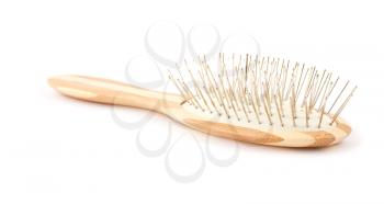 Royalty Free Photo of a Wooden Hairbrush