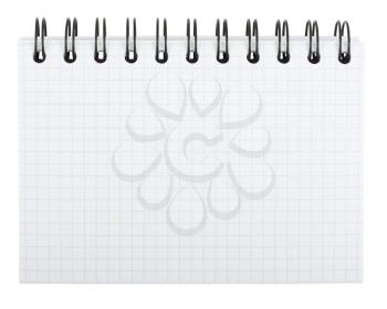 Royalty Free Photo of a Blank Spiral Notepad